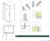 Radaway Nes Kdj II drzwi 80cm lewe szkło przejrzyste 10032080-01-01L